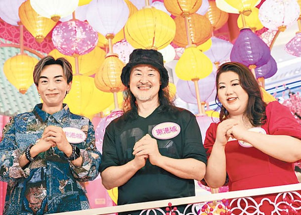 顏志恒（左起）、鮑聖光及李泇霖獻唱近20首金曲。