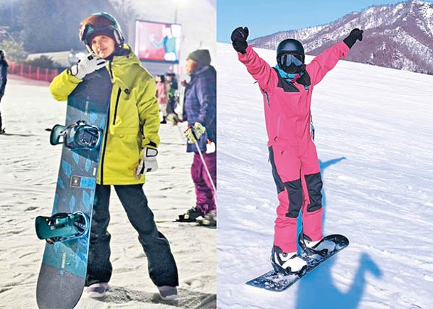 蔡依林（左圖）與羅志祥分別上載滑雪相，惹來「舊情復熾」疑雲。