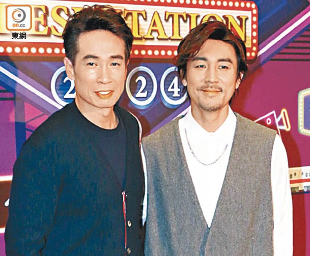 陳豪（左）與譚俊彥指北上拍劇是新常態。