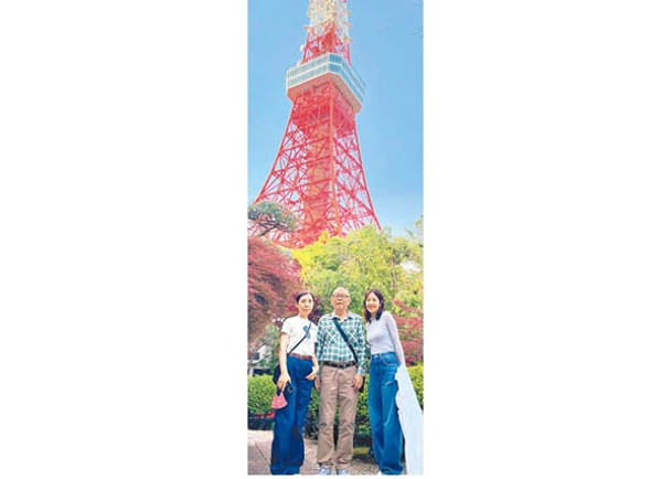 父親喜歡日本，唐詩詠即再安排親子遊東京。