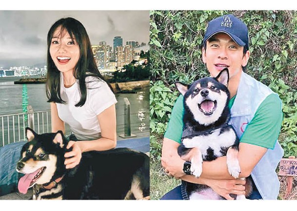 劉溫馨曾晒出與Andrew愛犬的合照。