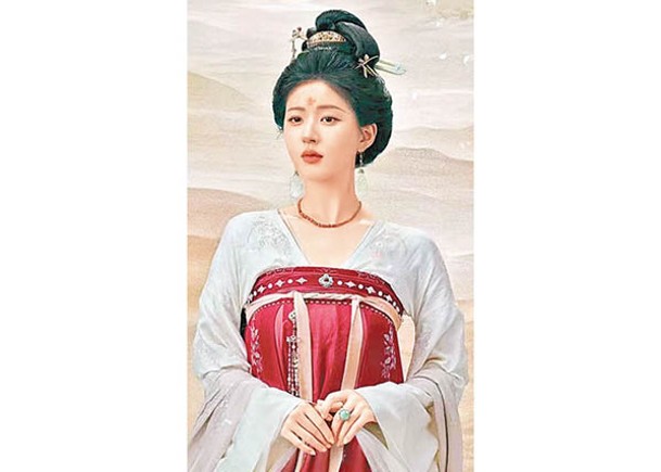 趙露思於新劇打扮成唐朝美人，十分吸睛。