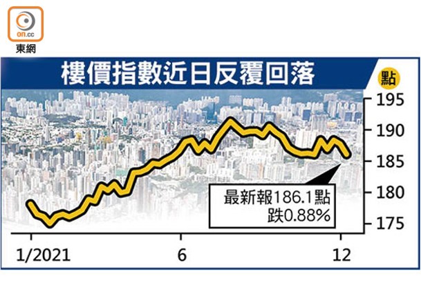 二手樓價指數跌幅９周最甘