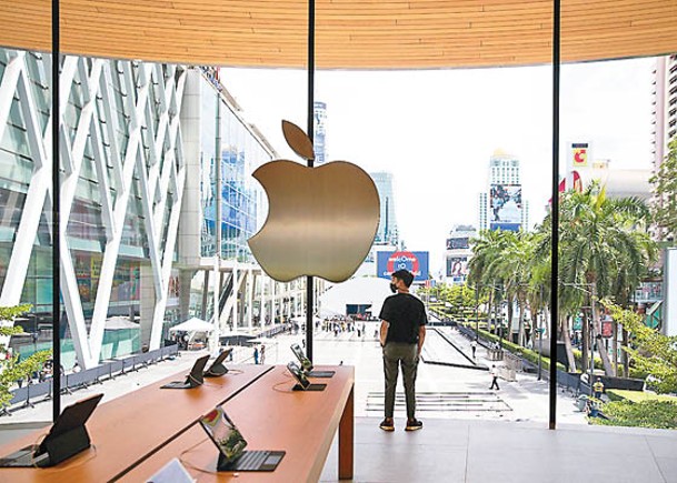 Apple過去員工總數每年約增5至10%，明年料停止增長。