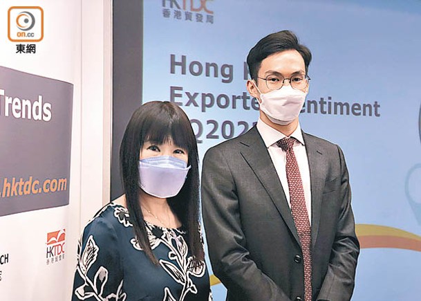范婉兒（左）認為，香港出口指數連升兩季，最壞時候已過。