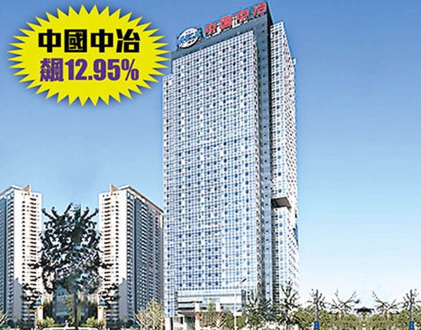 中國中冶飆12.95%