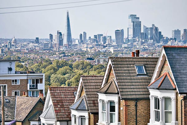 英國倫敦樓價在15年間累升103%。