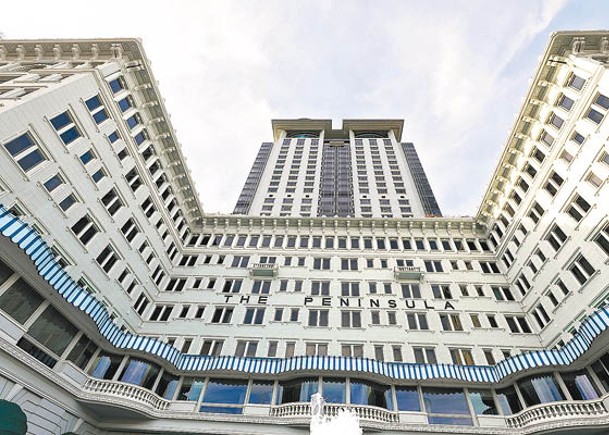 香港半島酒店平均可出租客房收入錄得按季跌幅。
