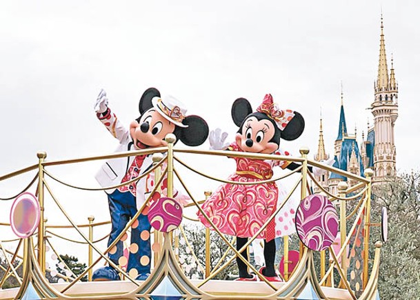 迪士尼上季主題公園遊客量增加。