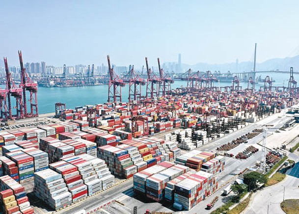 本港上月進出口連升兩個月，但同樣差過市場預期。