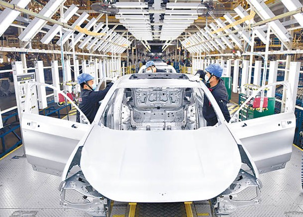 中國製造業進出口景氣回暖，其中汽車產業明顯改善。