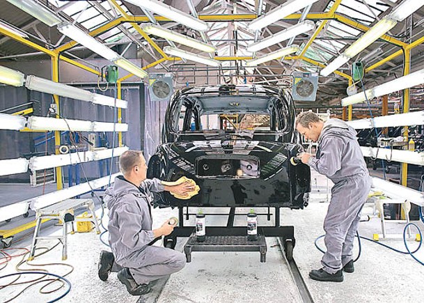 英國4月製造業產出按月收縮1.4%。