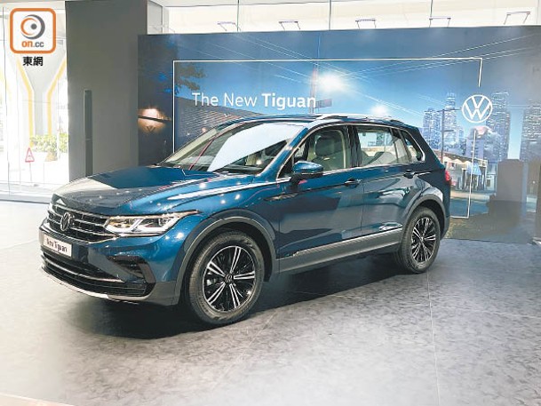 Tiguan小改款抵港，拍攝車為擁有Nightshade Blue新色的Tiguan Elegance型號。