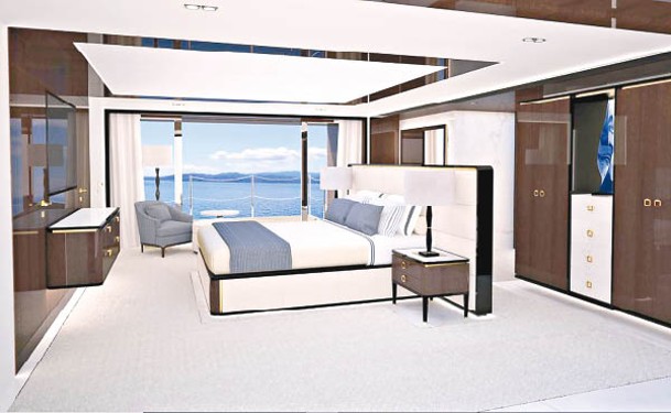 船上有6間客房和一間主人房。