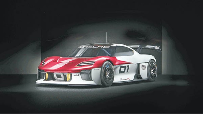 Porsche早前發表過千匹馬力的純電動概念車Mission R Concept。