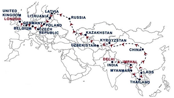 長達20,000Km的旅途，會遊歷18個國家，如泰國、寮國、中國、吉爾吉斯、哈薩克、俄羅斯、波蘭、捷克、德國及英國等。