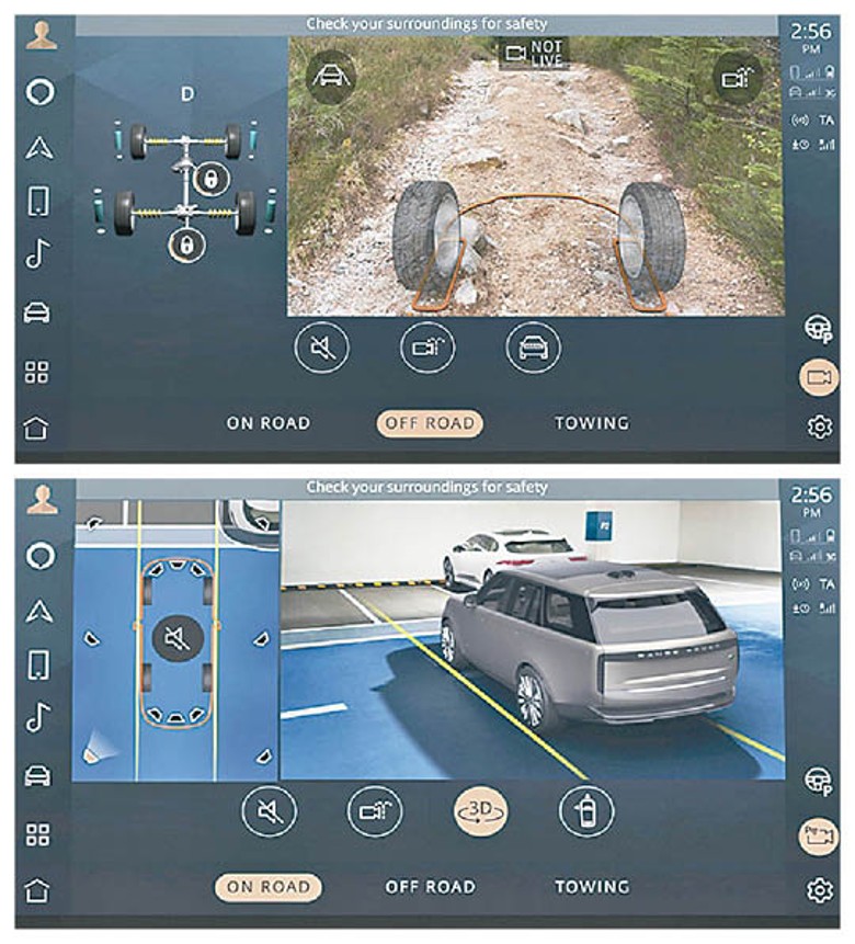 車載最新Pivi Pro資訊娛樂系統，對應3D環車影像連ClearSight Ground View系統，可透過13.1吋中央觸控屏幕清晰顯示。