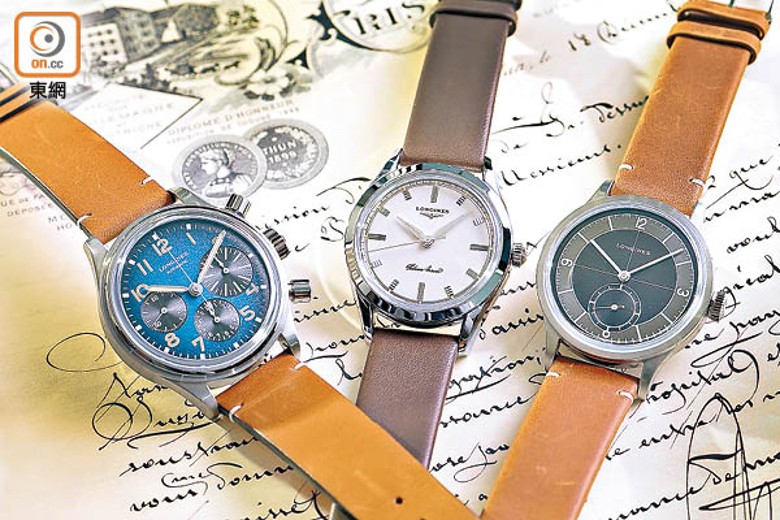 （左至右）Avigation<br>BigEye鈦金屬航空腕錶 $27,700、<br>Silver Arrow腕錶 $16,500、<br>Heritage Classic腕錶 $16,500（A）