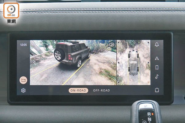 車載360度泊車輔助及3D環像鏡頭連ClearSight Ground View，即使身處車內一樣可全方位掌握車身四周及車底的實時路況。