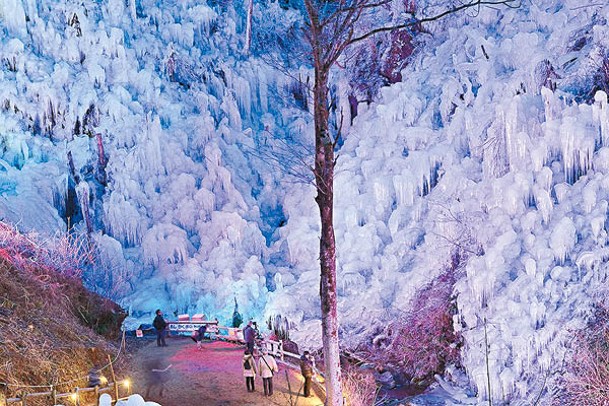 位於蘆久保兵之澤地區的蘆久保冰柱，是高30米、闊200米的人氣景點。