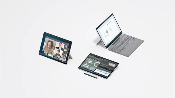 Surface Pro 8一機可變成平板、筆電及數碼畫布3個形態，滿足不同人士需要。<br>售價：$8,688起（a）