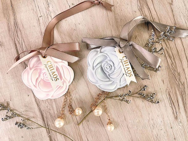 玫瑰珍珠鏈擴香石，設計優雅而浪漫。