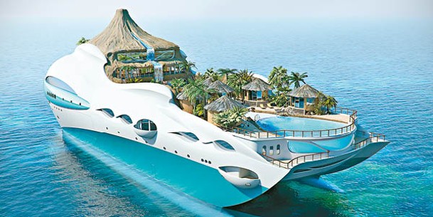 「Tropical Island Paradise」的設計融入了熱帶島嶼的特徵。
