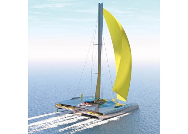「Domus」結合了太陽能、水力再生、氫燃料電池等可再生能源，並配備了風帆，其航速可達20節。