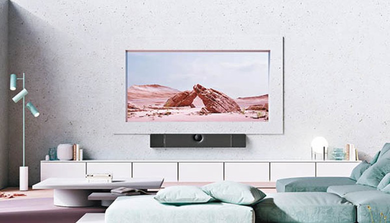 Dione內置ADE技術，無論掛牆抑或置於電視櫃上都能帶來全方位靚聲。<br>售價：$21,990（a）