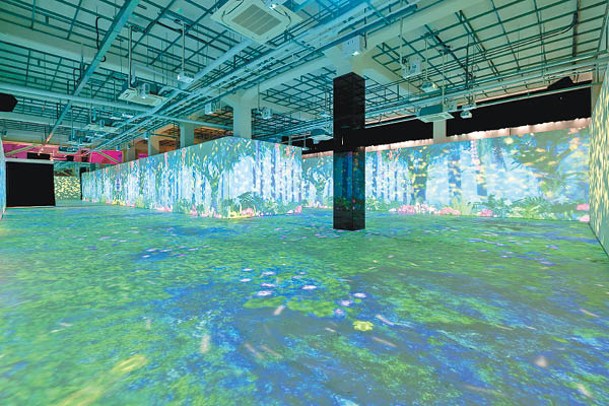 8、9倉庫內以綿延整個屏東縣的大武山為主題，舉行沉浸式特展體驗空間。