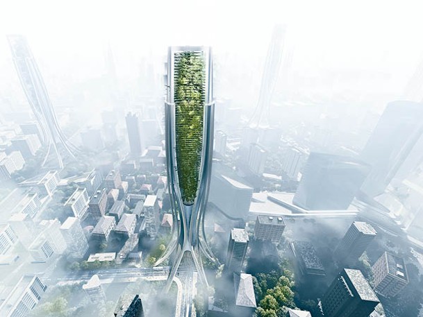 「Air Purification Skyscraper」可把廢氣吸收和過濾，防止空氣污染問題惡化。