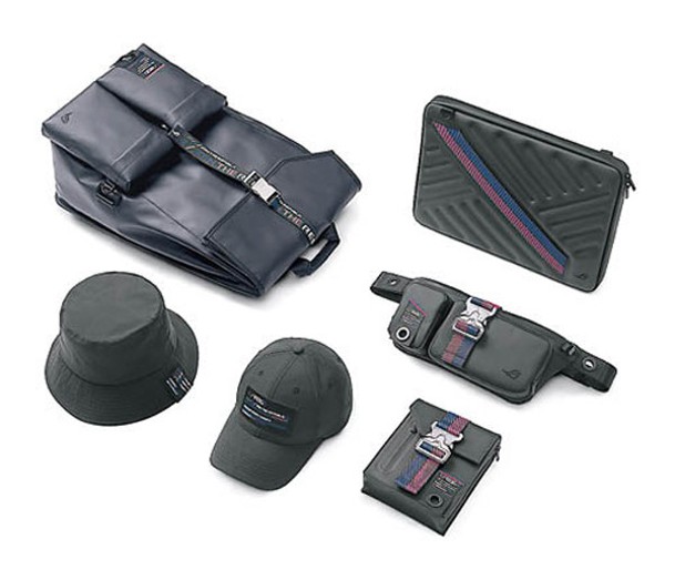 ROG Slash電競裝備包括小方包、腰包、手提電腦袋及背包等。