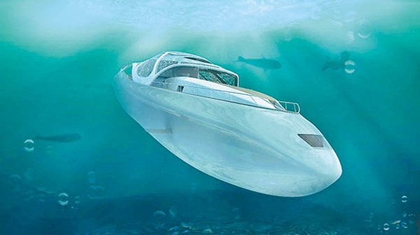 「Carapace」可潛入水下300米的深度。
