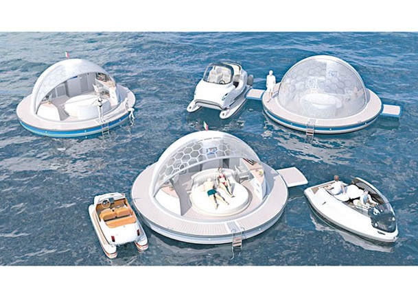 「Pearlsuites」為海上套房的新概念，未來可作為海灘度假村的一部分。
