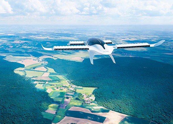 「Lilium Jet」設有36個涵道風扇及電動機，可達致零排放航行。