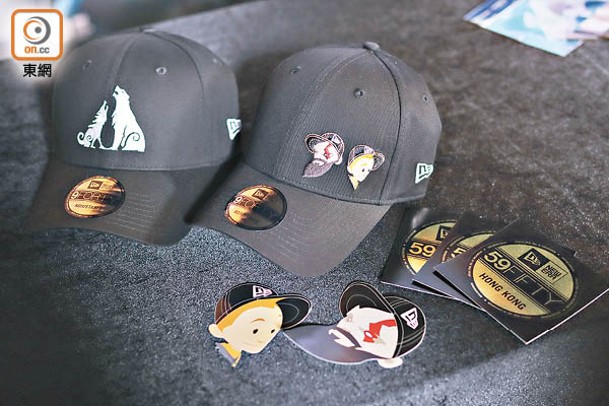 限量版9FORTY帽款以黑底搭配熊和狼標誌，將於1月上旬在香港發售。