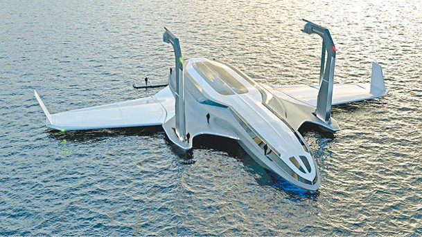 67m Ground Effect Seahorse Concept的外形似一架飛機。