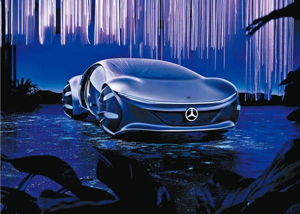 VISION AVTR概念車是由Mercedes-Benz與電影《阿凡達》導演占士金馬倫及其團隊合作開發，首次採用以石墨烯為基礎的有機化學電池，長氣兼環保。