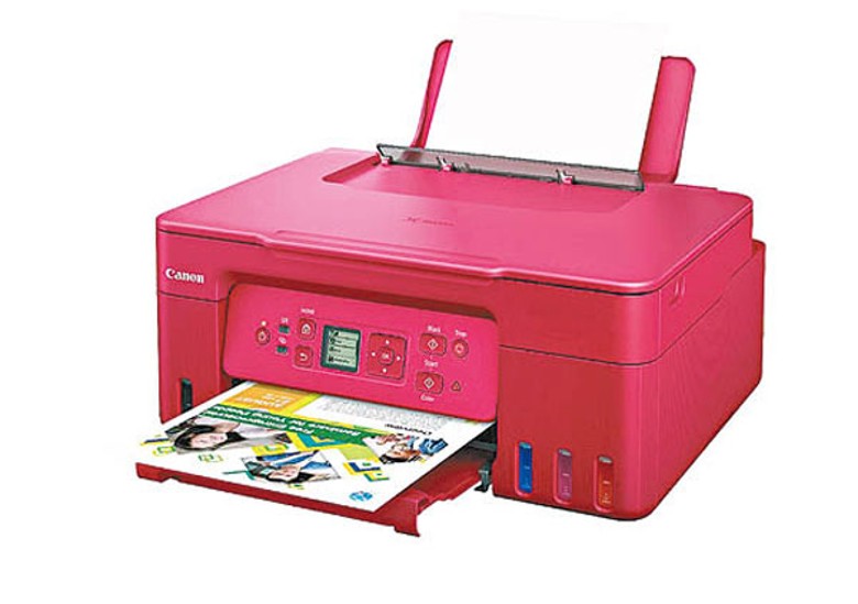 紅色打印機夠晒搶眼，支援無線打印、掃描及影印等功能。<br>售價：$1,488（e）