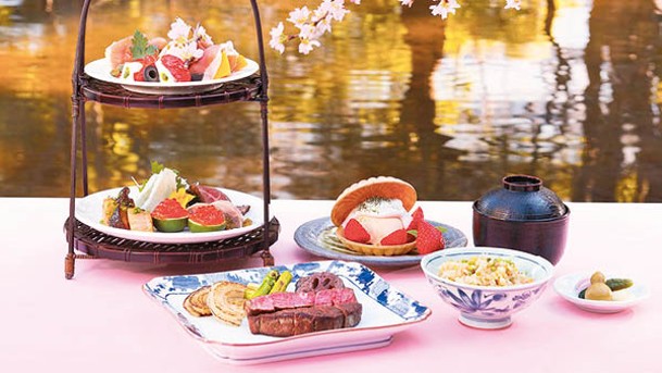 鐵板燒餐廳石心亭供應兩層高的「花籠御膳」，賣相精美，每位¥13,000（約HK$754）。