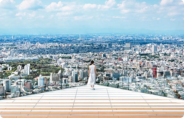從229米處高空360度無死角俯瞰東京風景，非常震撼。