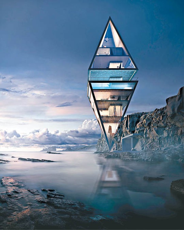「Ethereum House」貌似兩座金字塔組成。