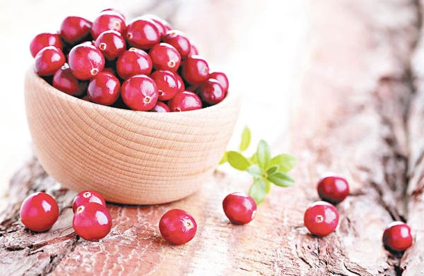 蔓越莓只有46卡路里，有效抗氧化和抗衰老。