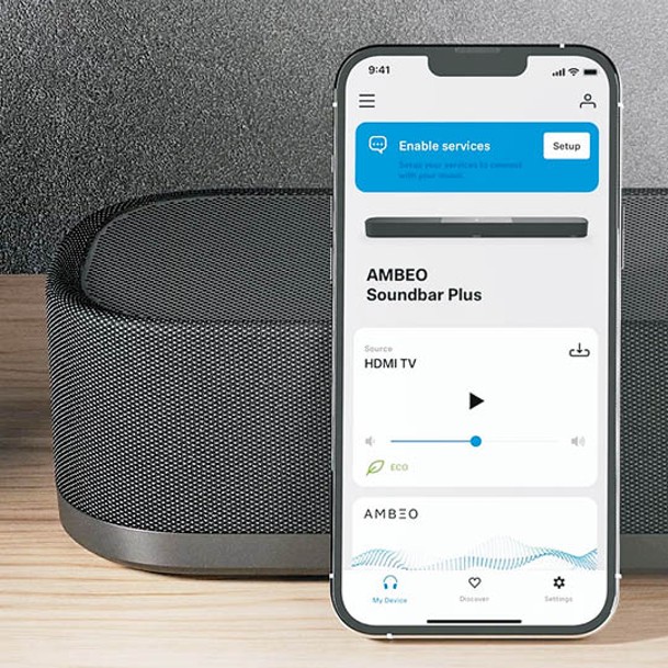 可經Smart Control應用程式控制Soundbar的3D音效。