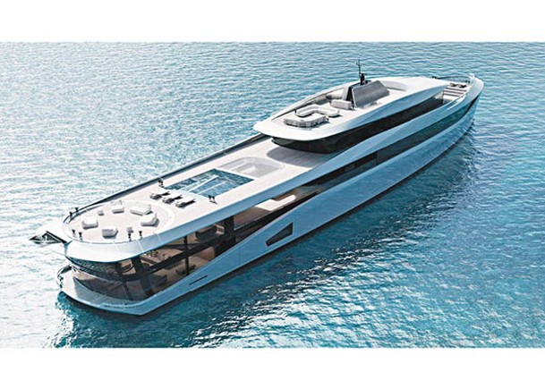 船長達80米的概念遊艇「Prelude」，像一幢可移動的複式別墅。