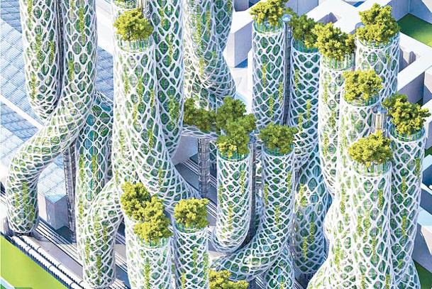 Mangrove Towers集多種功能於一身，還能自行生產潔淨能源。<br>©Vincent Callebaut Architectures