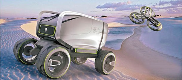 LUNA是一款自帶無人機及配備全自動無人駕駛平台的未來概念移動載具。