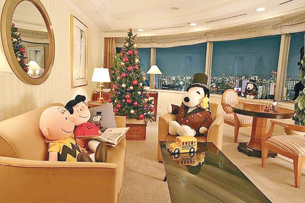 酒店提供期間限定的Snoopy住宿方案，於超大的套房內周圍也是門僮Snoopy的蹤影。