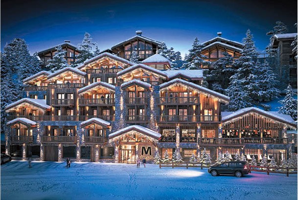 M Lodge & Spa位於法國東南部三山谷滑雪區。