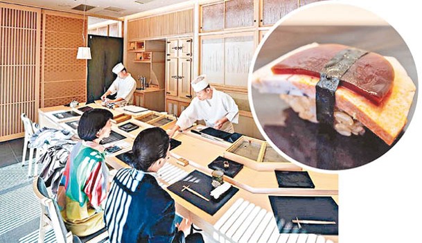 由杣木辰茂擔任主廚的「寺子屋Sushi匠」，以江戶前壽司馳名。